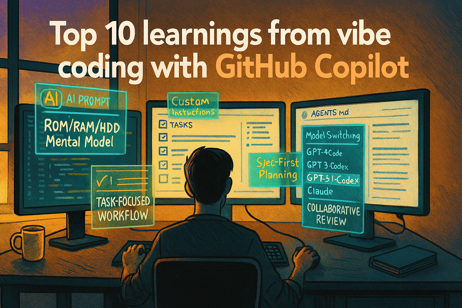 Top 10 learnings from vibe coding with GitHub Copilot