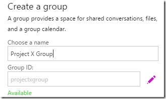 Creating a Group