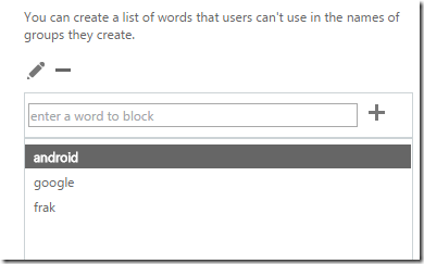 Blocked Words