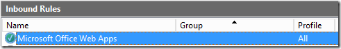 WAC Windows Firewall Rule