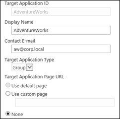 Configuring a Secure Store Application