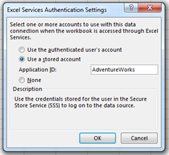 Excel Data Connection properties