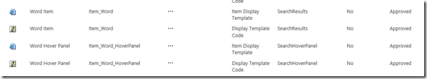 The Word Display Templates