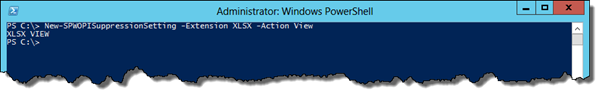 WOPI Suppression for Excel files