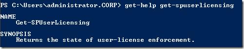 get-help get-spuserlicensing
