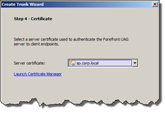 Certificate Settings