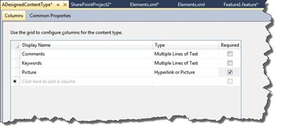 The Content Type Designer