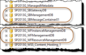 WFM/SB default databases