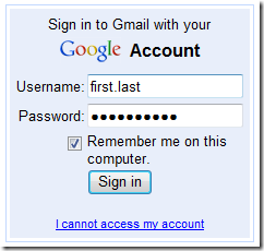 Gmail login