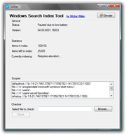 Windows Search Index Tool