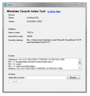 Windows Search Index Tool