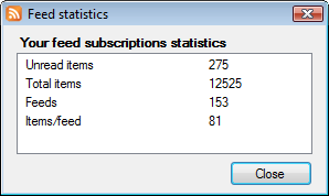 Feed statistics