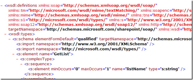 Lists.asmx?WSDL working!