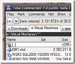 Screenshot of Total Commander 7.0 beta 2