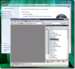 Visual Studio 2003 running on Windows 7 using Windows XP mode