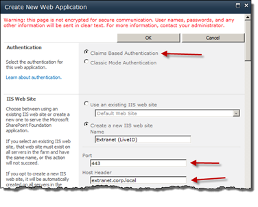 Create the web application